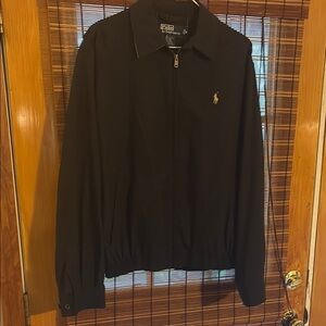 Ralph Lauren Black Jacket with Gold Logo